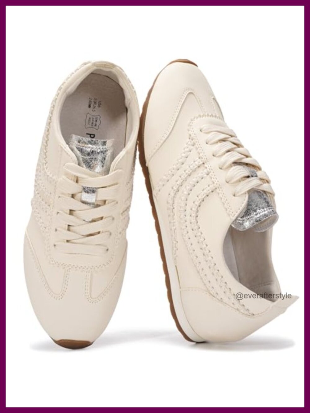 Womens Leather Fashion Sneakers Memory Foam Anti-Slip Comfortable Casual Shoes